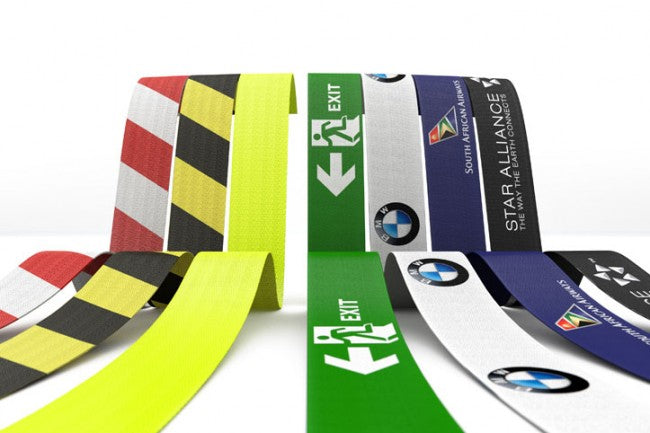 Custom print on retractable tape