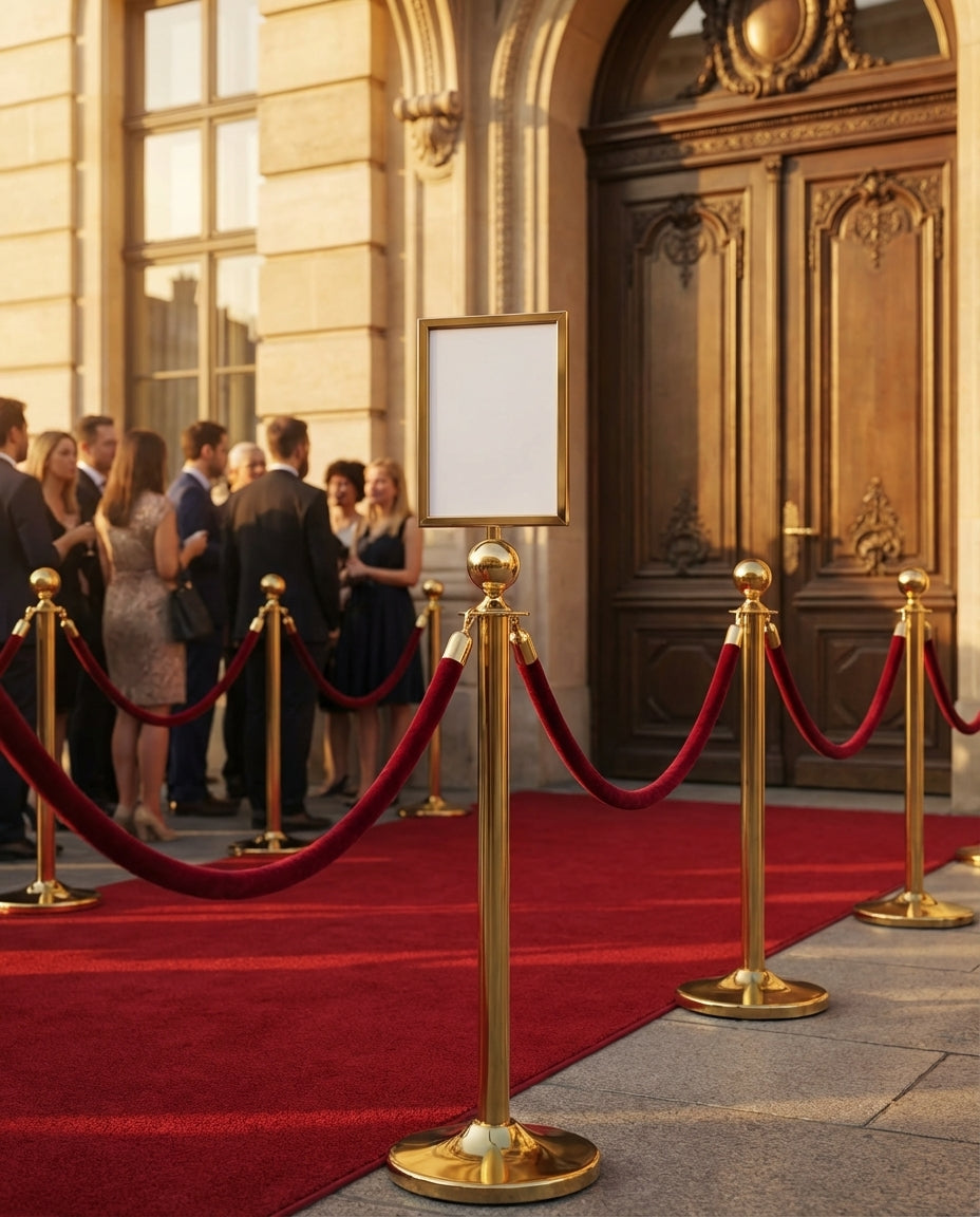 Sign Holder for Rope Stanchions – Display Messages with Style ...