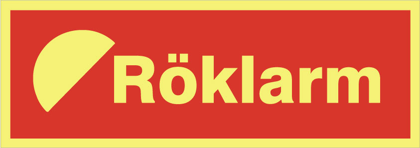 Brandtext. Röklarm
