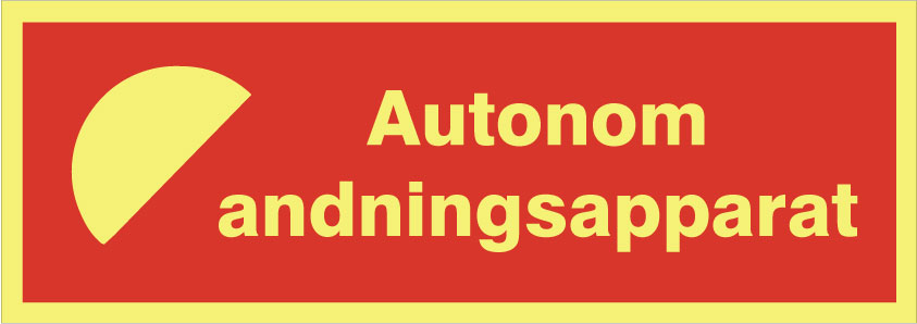 Brandtext. Autonom andningsapparat