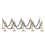 Flexibarrier Post & Rope Barrier Premium Set - including twisted ropes
