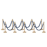 Flexibarrier Post & Rope Barrier Premium Set - including twisted ropes