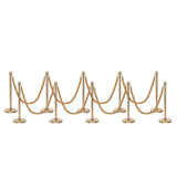 Flexibarrier Post & Rope Barrier Premium Set - including twisted ropes