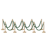 Flexibarrier Post & Rope Barrier Premium Set - including twisted ropes