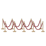Flexibarrier Post & Rope Barrier Premium Set - including twisted ropes