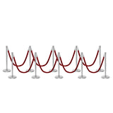 Flexibarrier Post & Rope Barrier Premium Set - including twisted ropes