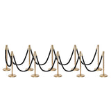Flexibarrier Post & Rope Barrier Premium Set - including twisted ropes