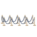 Flexibarrier Post & Rope Barrier Premium Set - including twisted ropes