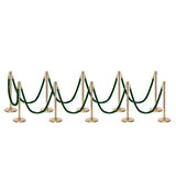 Flexibarrier Post & Rope Barrier Premium Set - including twisted ropes