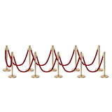 Flexibarrier Post & Rope Barrier Premium Set - including twisted ropes