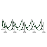 Flexibarrier Post & Rope Barrier Premium Set - including twisted ropes