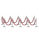 Flexibarrier Post & Rope Barrier Premium Set - including twisted ropes