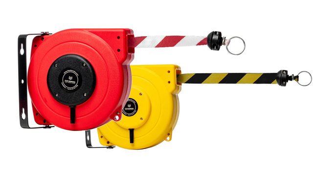 Flexibarrier Safety Barrier Reel - Heavy duty barrier belt (9-18m)