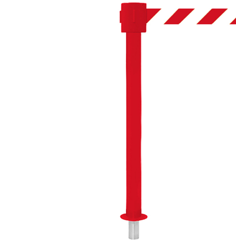 FlexiBarrier Belt Stanchion -SafetyPlus Removable- (3.4m/4.9m/10.6m belt)