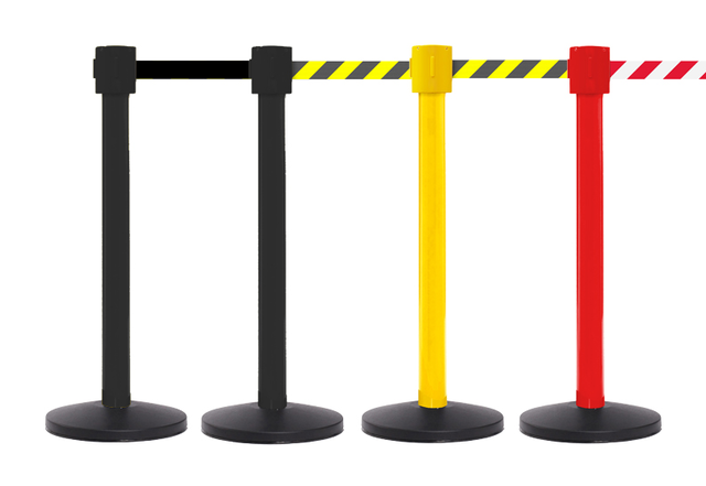 FlexiBarrier Belt Stanchion -SafetyPlus 10m- (10.6m belt)