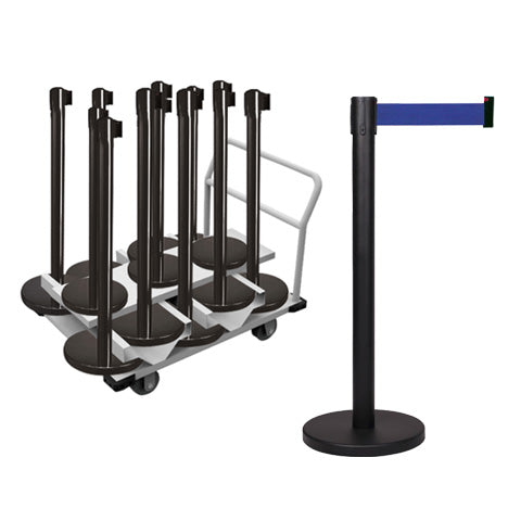 Barrier package -Event Small - 12pcs posts + transport trolley