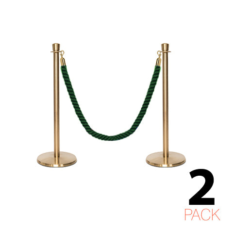 Flexibarrier Post & Rope Barrier Premium Set - including twisted ropes