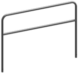 Schutzbügel aus Stahlrohr mit Querstange (Ø48mm)