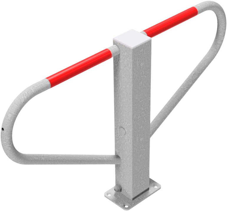 Car-Park Barrier Foldable with Triangular Lock