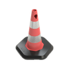 50 cm PVC Traffic Cone - Double Reflective