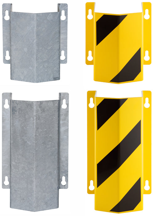 Pipe Guard -Little Mountain- made of steel, for wall mounting, galvanized or yellow/black