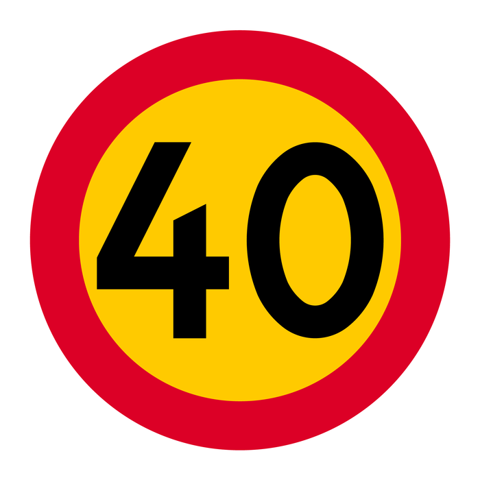 C31-4 Hastighetsbegränsning (40km/h)