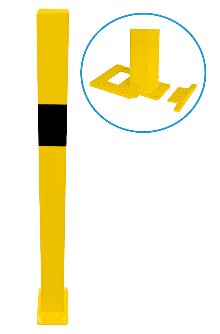 Protective railing Posts for -Brooklyn- removable for temporary opening of access routes