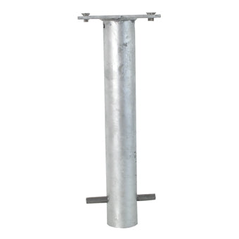 Ground socket for foldable barrier posts