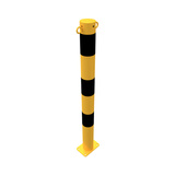 Chain bollard in steel (with 2 eyelets)