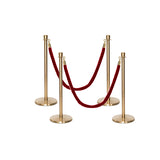 Flexibarrier Post & Rope Barrier Premium Set - including twisted ropes