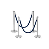 Flexibarrier Post & Rope Barrier Premium Set - including twisted ropes