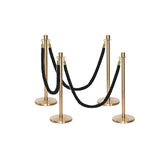 Flexibarrier Post & Rope Barrier Premium Set - including twisted ropes