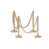 Flexibarrier Post & Rope Barrier Premium Set - including twisted ropes
