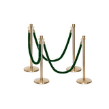 Flexibarrier Post & Rope Barrier Premium Set - including twisted ropes