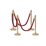 Flexibarrier Post & Rope Barrier Premium Set - including twisted ropes