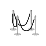 Flexibarrier Post & Rope Barrier Premium Set - including twisted ropes