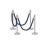 Flexibarrier Post & Rope Barrier Premium Set - including twisted ropes