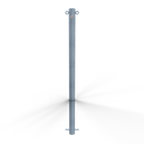 Chain bollard in steel (with 2 eyelets)