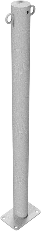 Chain bollard in steel (with 2 eyelets)