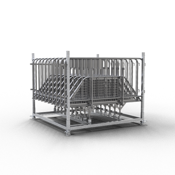 Stage barriers -Police- package with stacking frame (22,5m)