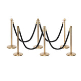 Flexibarrier Post & Rope Barrier Premium Set - including twisted ropes