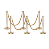 Flexibarrier Post & Rope Barrier Premium Set - including twisted ropes