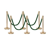 Flexibarrier Post & Rope Barrier Premium Set - including twisted ropes