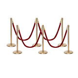 Flexibarrier Post & Rope Barrier Premium Set - including twisted ropes