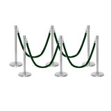 Flexibarrier Post & Rope Barrier Premium Set - including twisted ropes