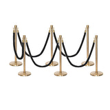 Flexibarrier Post & Rope Barrier Premium Set - including twisted ropes
