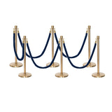 Flexibarrier Post & Rope Barrier Premium Set - including twisted ropes