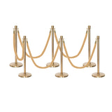 Flexibarrier Post & Rope Barrier Premium Set - including twisted ropes