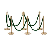 Flexibarrier Post & Rope Barrier Premium Set - including twisted ropes