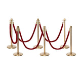 Flexibarrier Post & Rope Barrier Premium Set - including twisted ropes